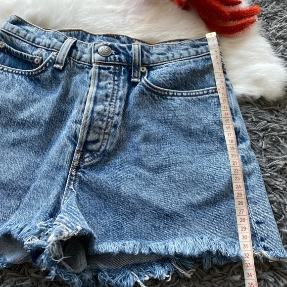 Rag & Bone High-Rise Denim Shorts - Picture 8 of 8